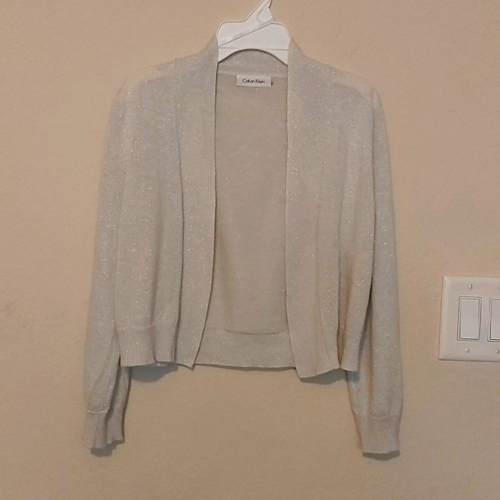 Calvin klein women's jacket.Size medium. Color Silver